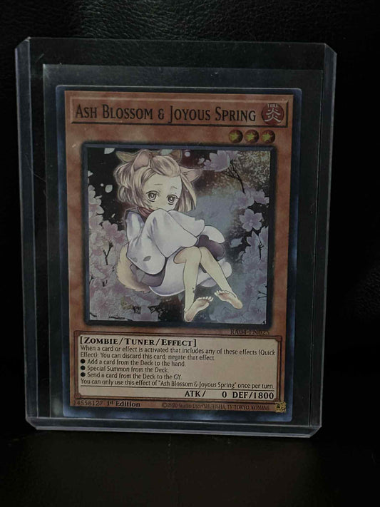 Ash Blossom & Joyous Spring (Alternate Art) - RA04-EN025 - Super Rare - 1st Edition  Quarter Century Stampede Yu-Gi-Oh