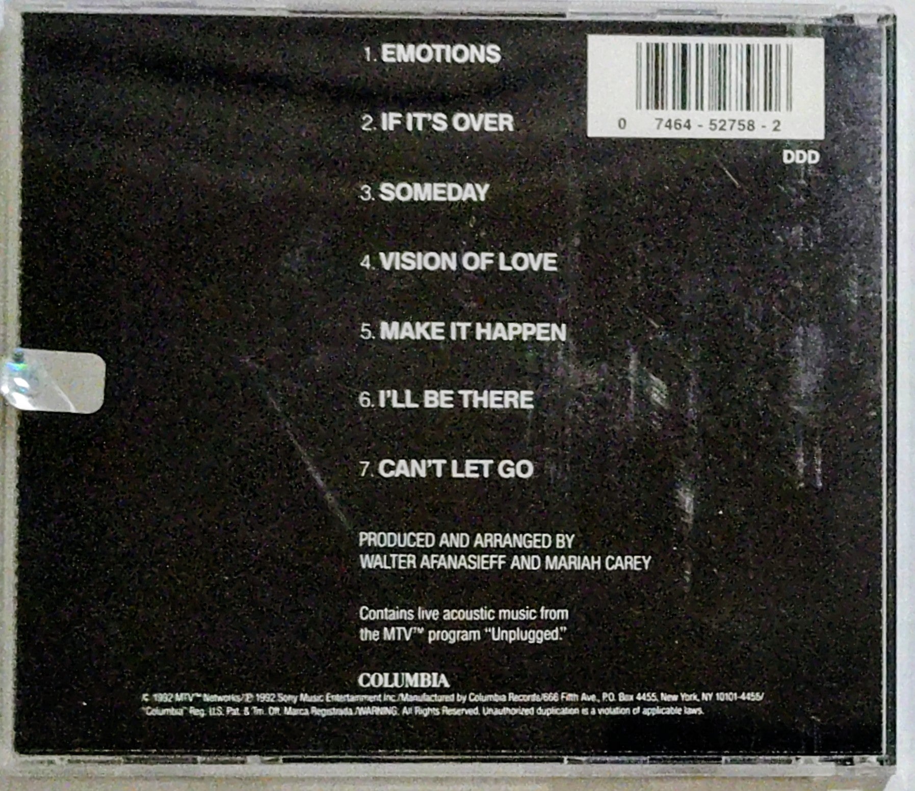 Mariah Carey - MTV Unplugged EP