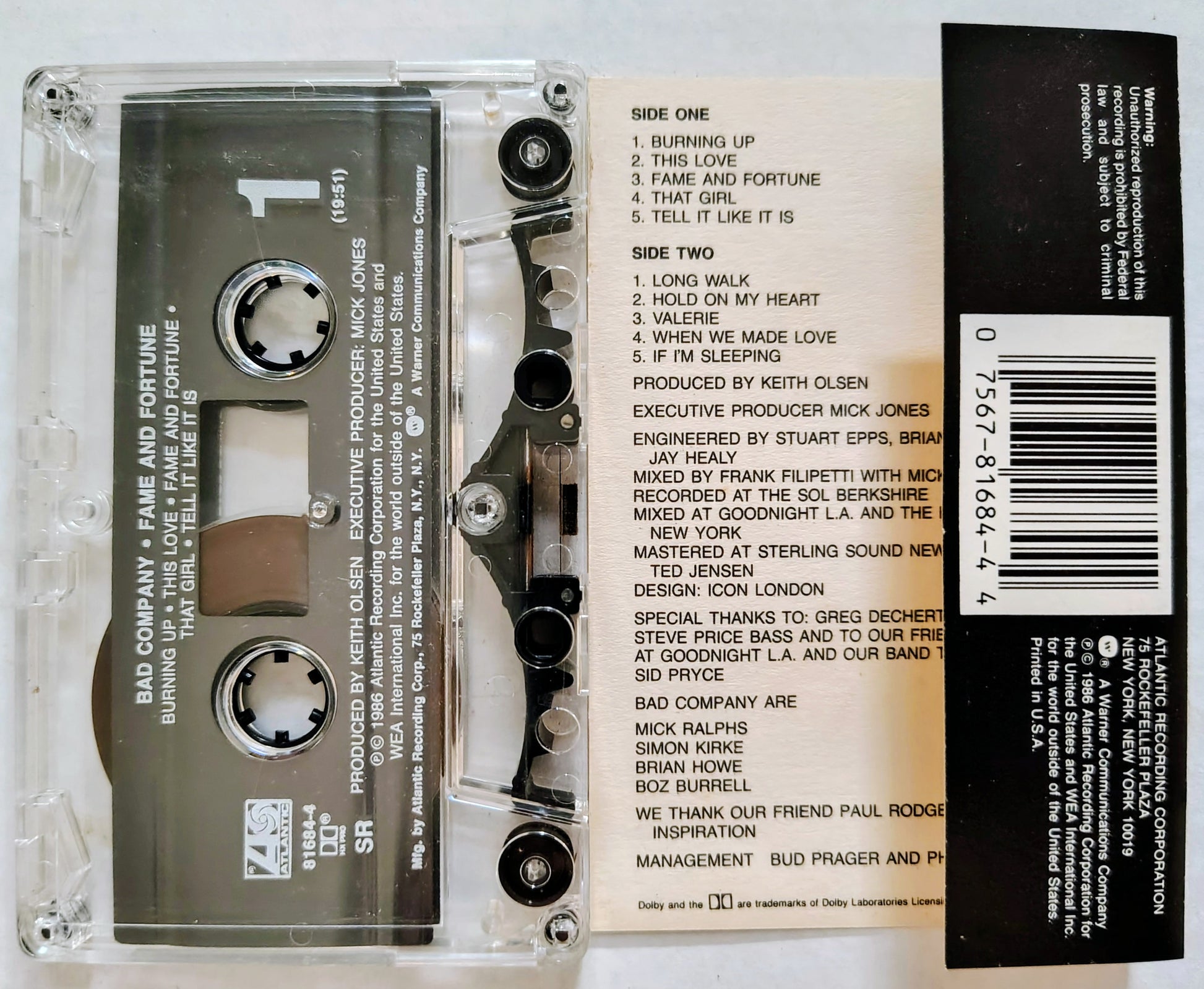 Bad Company - Fame and Fortune