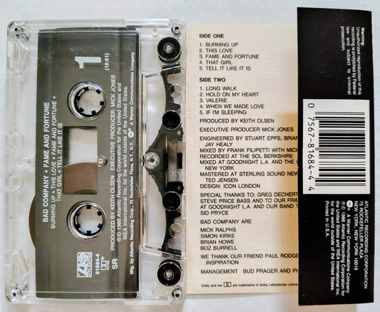 Bad Company - Fame and Fortune
