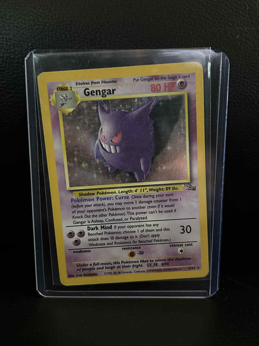 Gengar - 5/62 - Holo Rare - Unlimited Edition  Fossil Pokemon