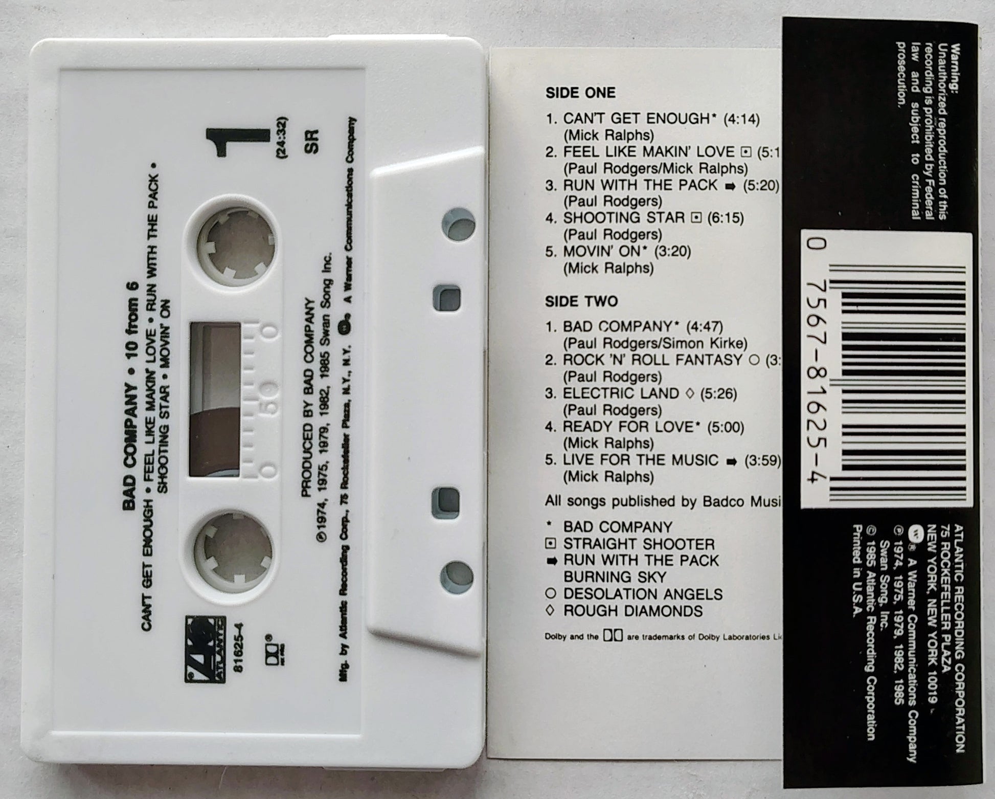 Bad Company - 10 From 6