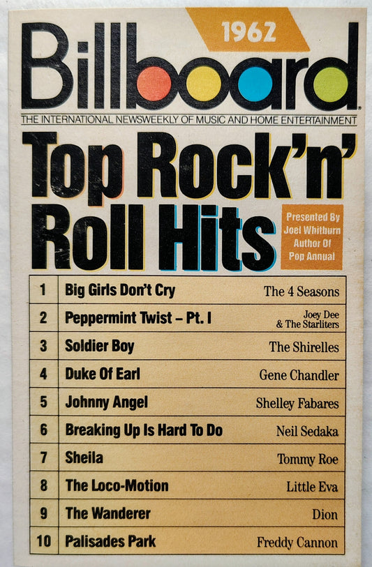 Various Artists - Billboard Top Rock 'n' Roll Hits 1962