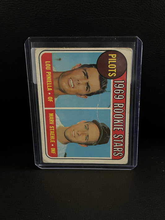 1969 Pilots Rookies [Lou Piniella, Marv Staehle] #394 | 1969 Topps Baseball