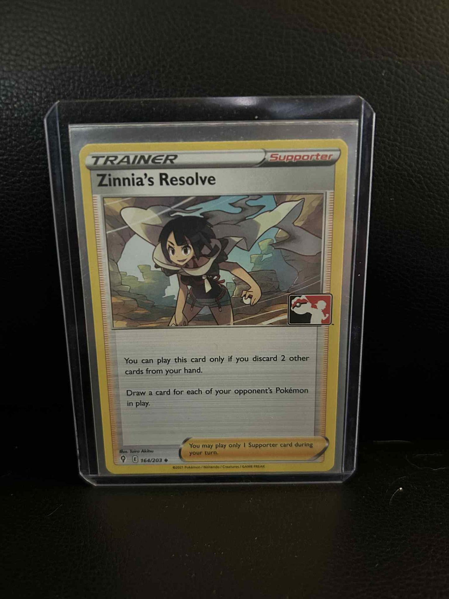 Zinnia's Resolve - 164/203 - Uncommon  Prize Pack Series Cards Pokemon