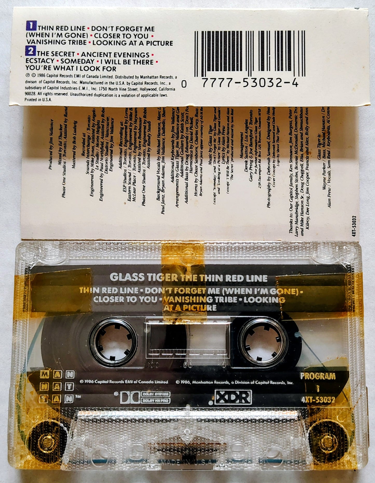 Glass Tiger - The Thin Red Line