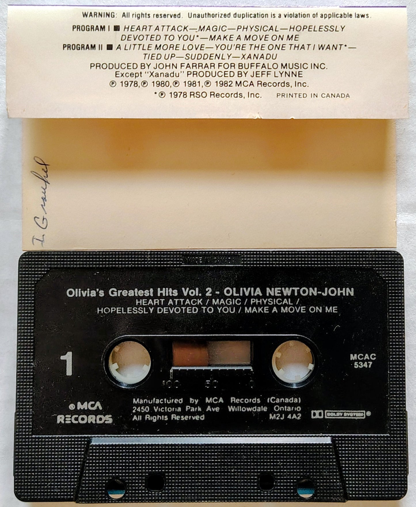 Olivia Newton-John - Olivia's Greatest Hits Vol. 2