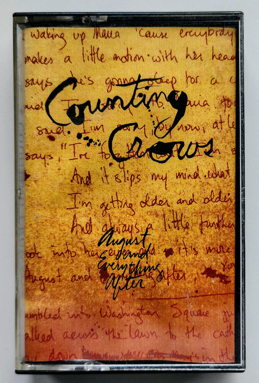 Counting Crows - “August And Everything After” - CASSETTE TAPE G+/G+ *🚨*
