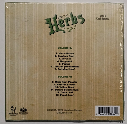 MF DOOM - "Metal Fingers Presents: Special Herbs Vols 9 & 0" - INDIE COMPACT DISC M/M (Sealed)