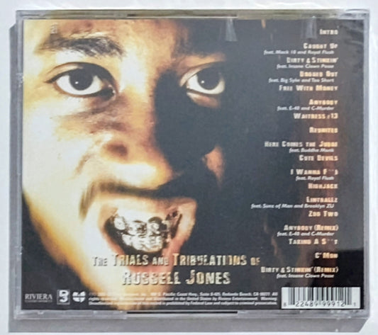 Ol’ Dirty Bastard - “The Trials And Tribulations Of Russell Jones” - COMPACT DISC NM/M (Sealed with hype sticker; crack on cover side of spine)