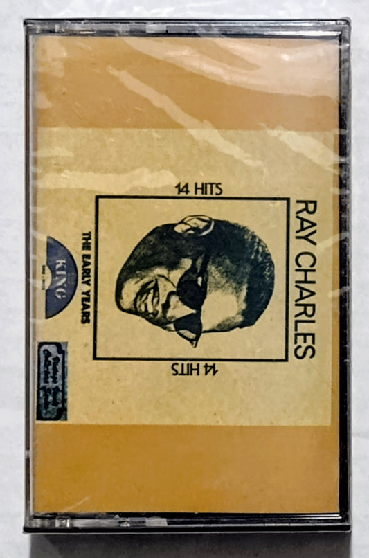 Ray Charles - “14 Original Greatest Hits” - CASSETTE TAPE VG+/M (Sealed with small drill hole through spine)