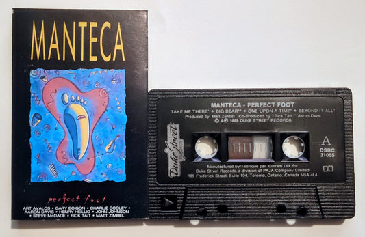 Manteca - "Perfect Foot" - CASSETTE TAPE (Canada; black shell; DOLBY) VG+/VG+