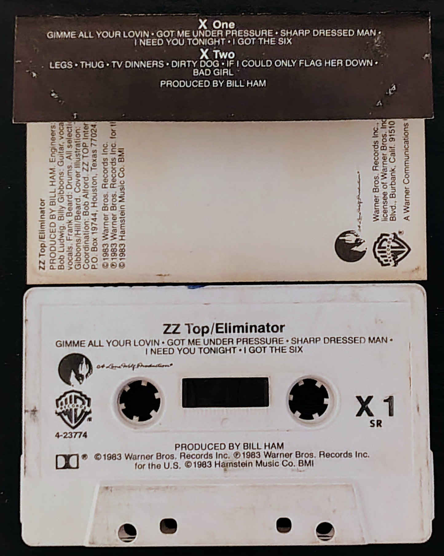 ZZ Top - "Eliminator" - CASSETTE TAPE G+/G+
