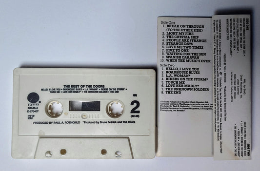 Doors, The - "The Best Of The Doors" - CASSETTE TAPE (SR; DOLBY) VG+/VG+