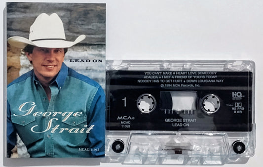 George Strait - “Lead On” - CASSETTE TAPE VG+/VG+