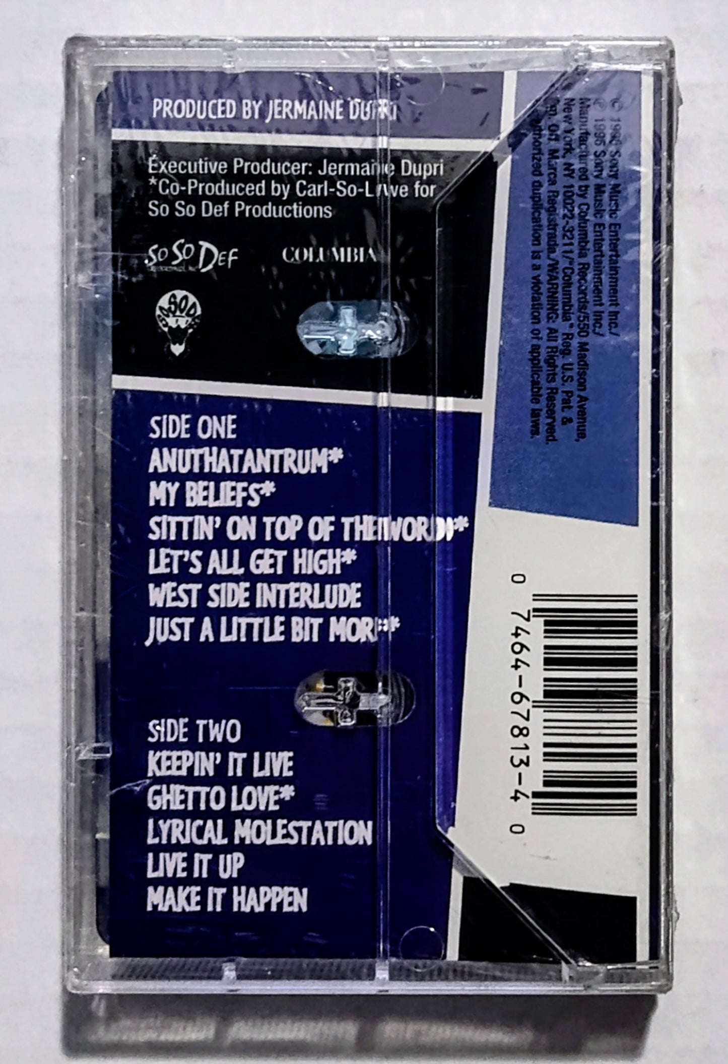Da Brat - “Anuthatantrum” - CASSETTE TAPE NM/M (Sealed; tiny tear in cellophane; worn/torn Parental Advisory sticker)
