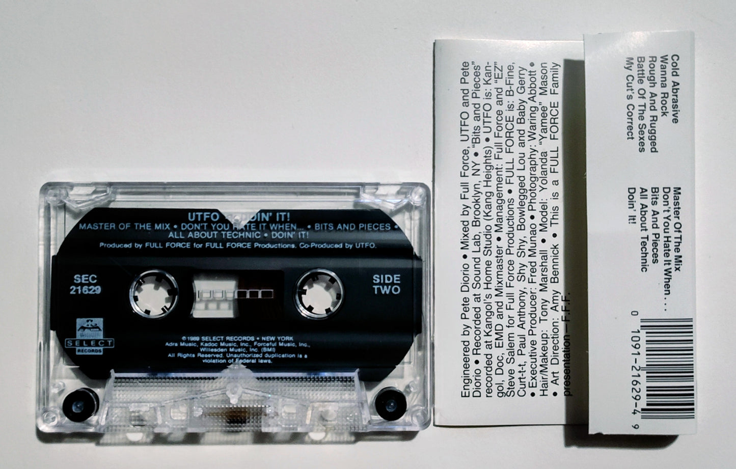 UTFO - "Doin' It" - CASSETTE TAPE VG+/VG+