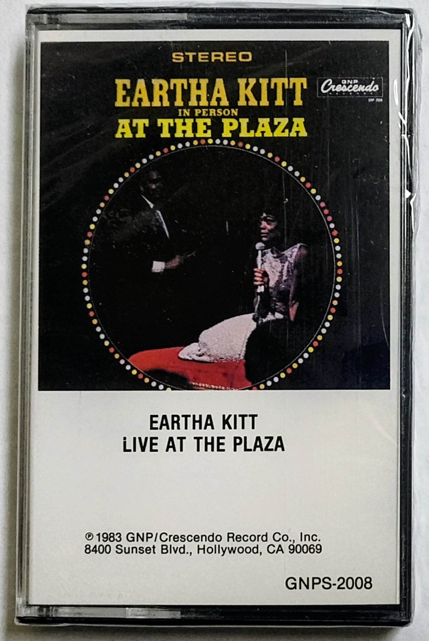 Eartha Kitt - “Live At The Plaza” - CASSETTE TAPE M/M (Sealed)