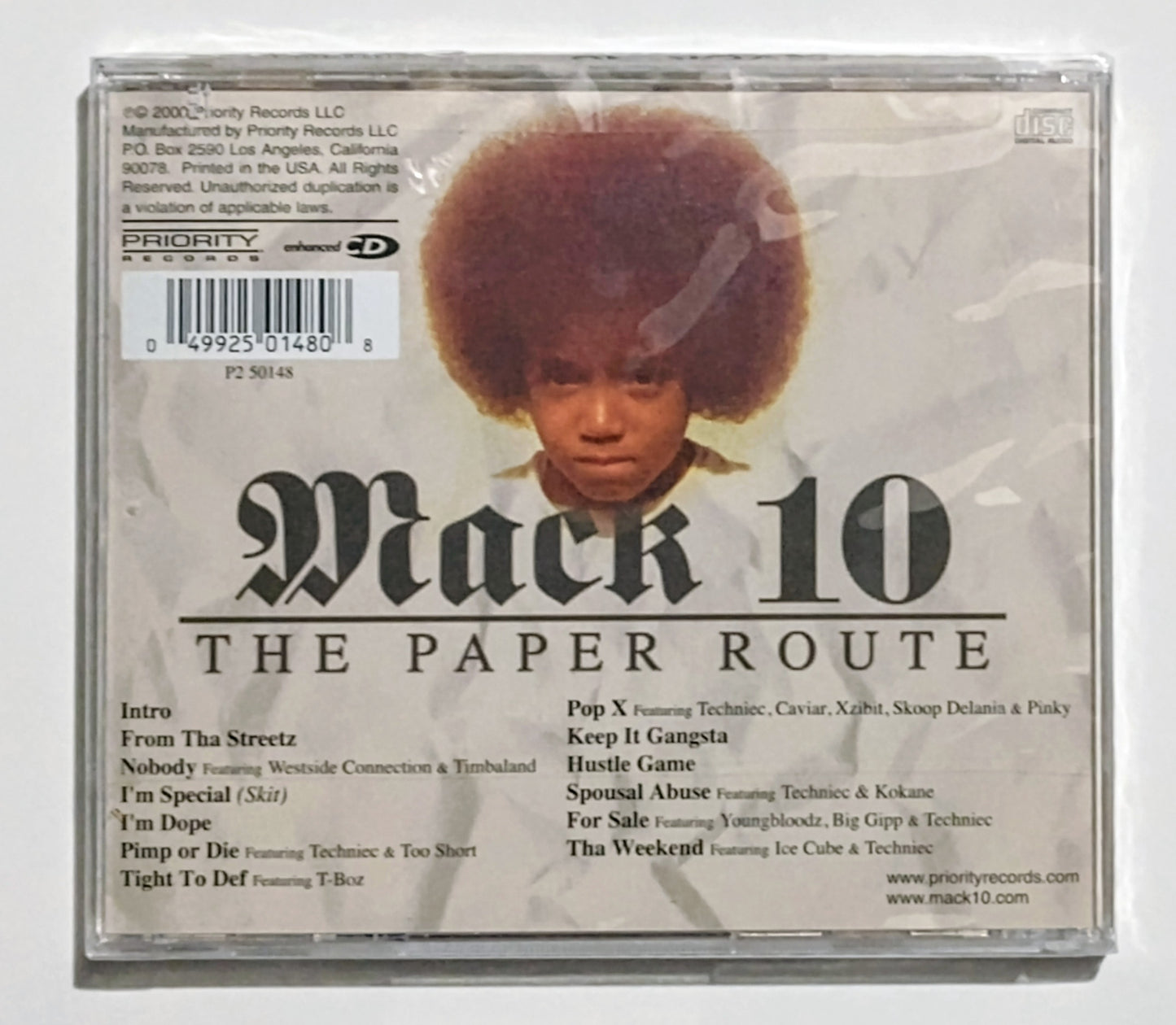 Mack 10 - "The Paper Route" - COMPACT DISC M/M (Sealed with hype sticker)
