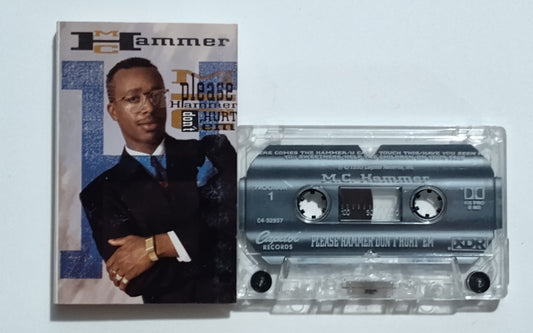 M.C. Hammer - "Please Hammer Don't Hurt 'Em" - CASSETTE TAPE (DOLBY HX PRO B NR) VG+/VG+