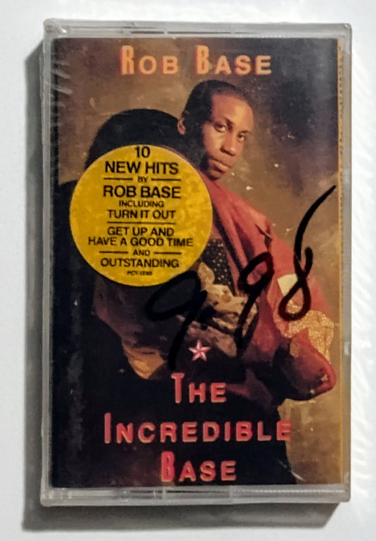 Rob Base - "The Incredible Base" - CASSETTE TAPE VG+/M (Sealed; price written with marker; can be removed with alcohol)