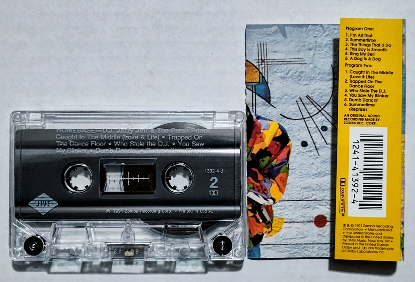 D.J. Jazzy Jeff & The Fresh Prince - “Homebase” - CASSETTE TAPE VG+/VG+