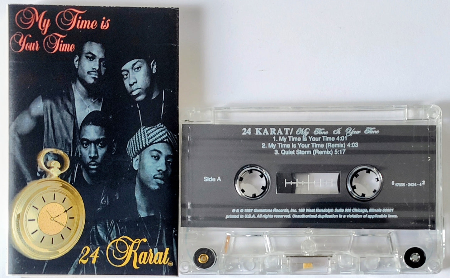 24 Karat - "My Time Is Your Time" - CASSETTE TAPE VG+/NM