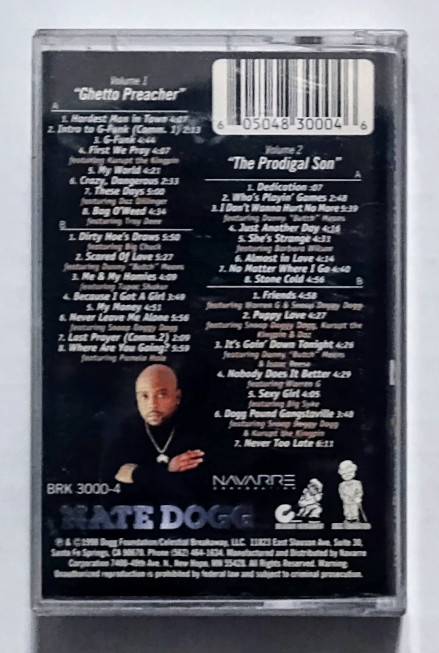 Nate Dogg - “G Funk Classics Vol. 1 & 2” - CASSETTE TAPE (2x) NM/NM