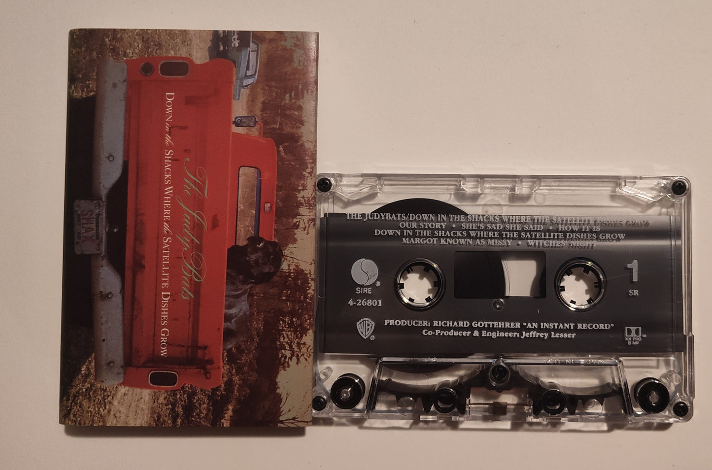 Judybats, The - "Down In The Shacks Where The Satellite Dishes Grow" - CASSETTE TAPE (SR; DOLBY HX PRO B NR) VG+/VG+