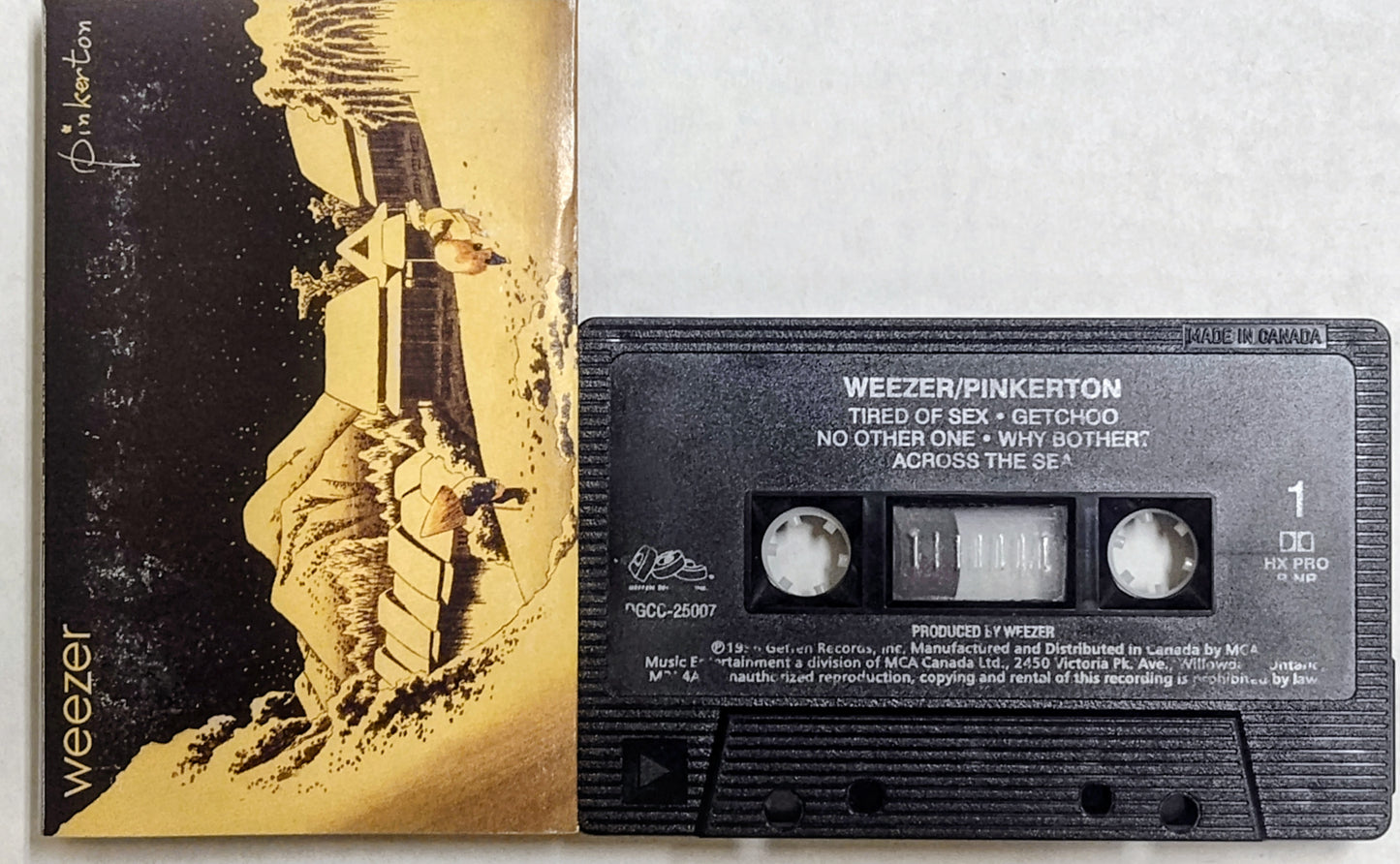Weezer - “Pinkerton” - CASSETTE TAPE (Canada; black shell) VG/G+