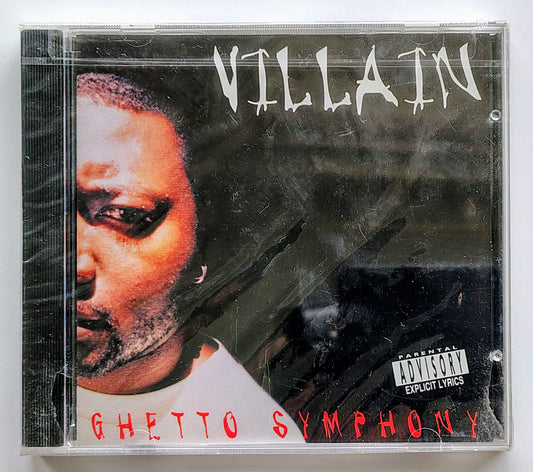 Villain - “Ghetto Symphony” - COMPACT DISC NM/M (Sealed; torn cellophane ) *❄️*[Chicago, IL]