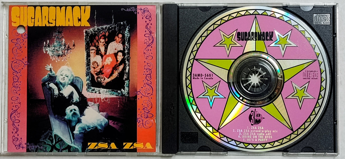 Sugarsmack - “Zsa Zsa” - INDIE COMPACT DISC (Maxi Single) G+/VG+