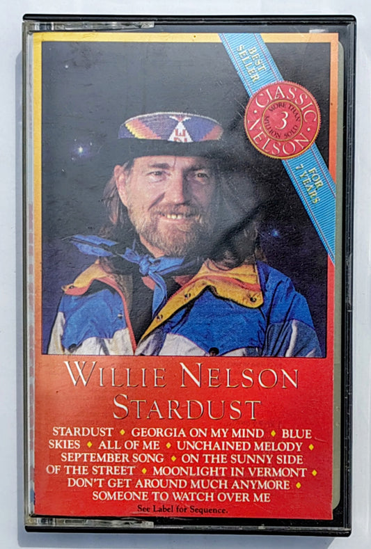 Willie Nelson - “Stardust” - CASSETTE TAPE VG+/VG+