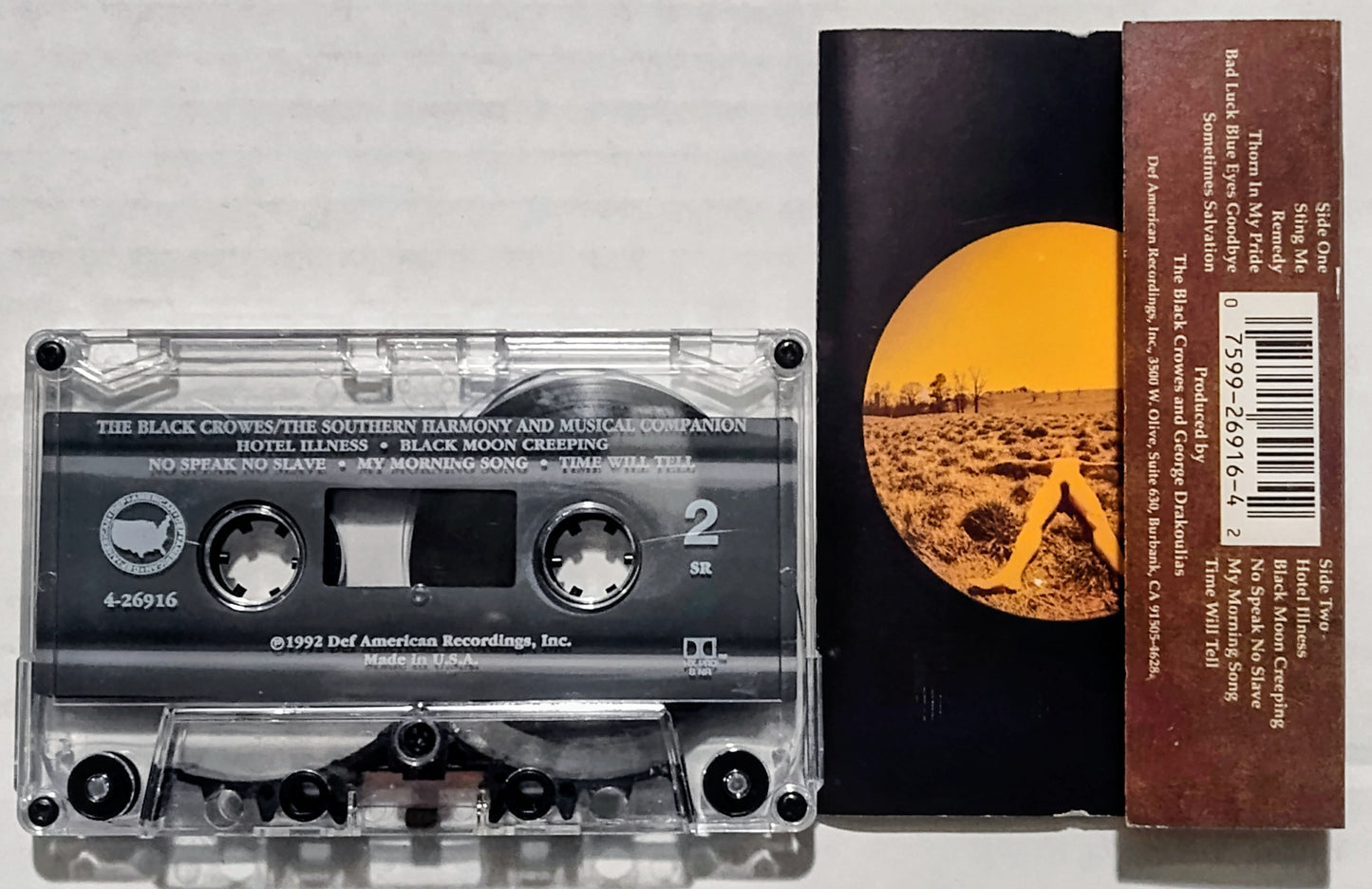 Black Crowes, The - “Southern Harmony And Musical Companion” - CASSETTE TAPE VG+/VG+