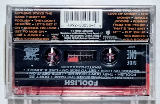 Various Artists - “Foolish Soundtrack” - CASSETTE TAPE NM/M (Sealed; scratchy cellophane; 1cm hole in cellophane)