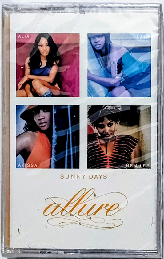 Allure - “Sunny Days” - CASSETTE TAPE NM/M (Sealed; crack in cover of case)