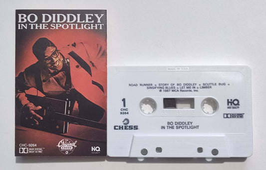 Bo Diddley - "In The Spotlight" - CASSETTE TAPE (DOLBY HX PRO) VG+/VG+