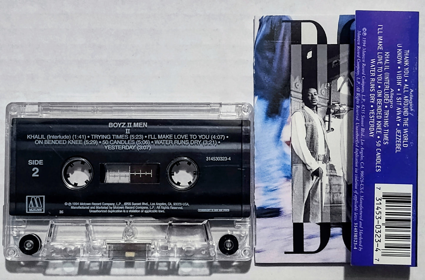 Boyz II Men - “II” - CASSETTE TAPE VG/VG