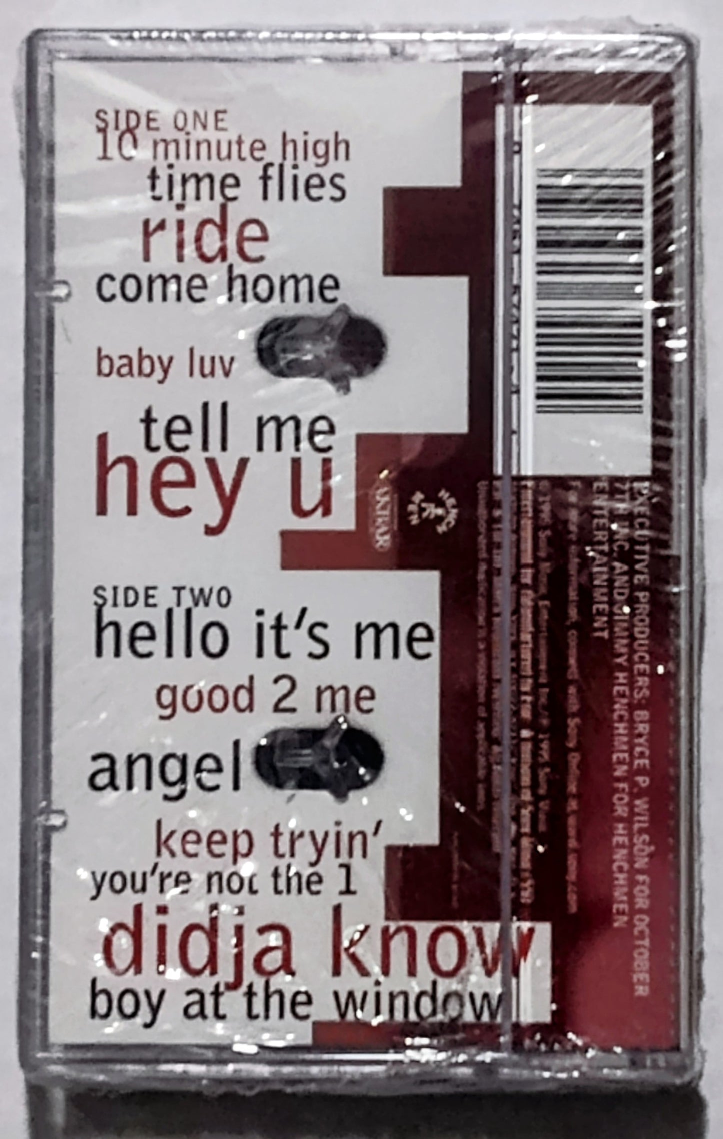 Groove Theory - “Groove Theory” - CASSETTE TAPE NM/M (Sealed; cellophane torn open on lower right corner; loose/bubbly cellophane)