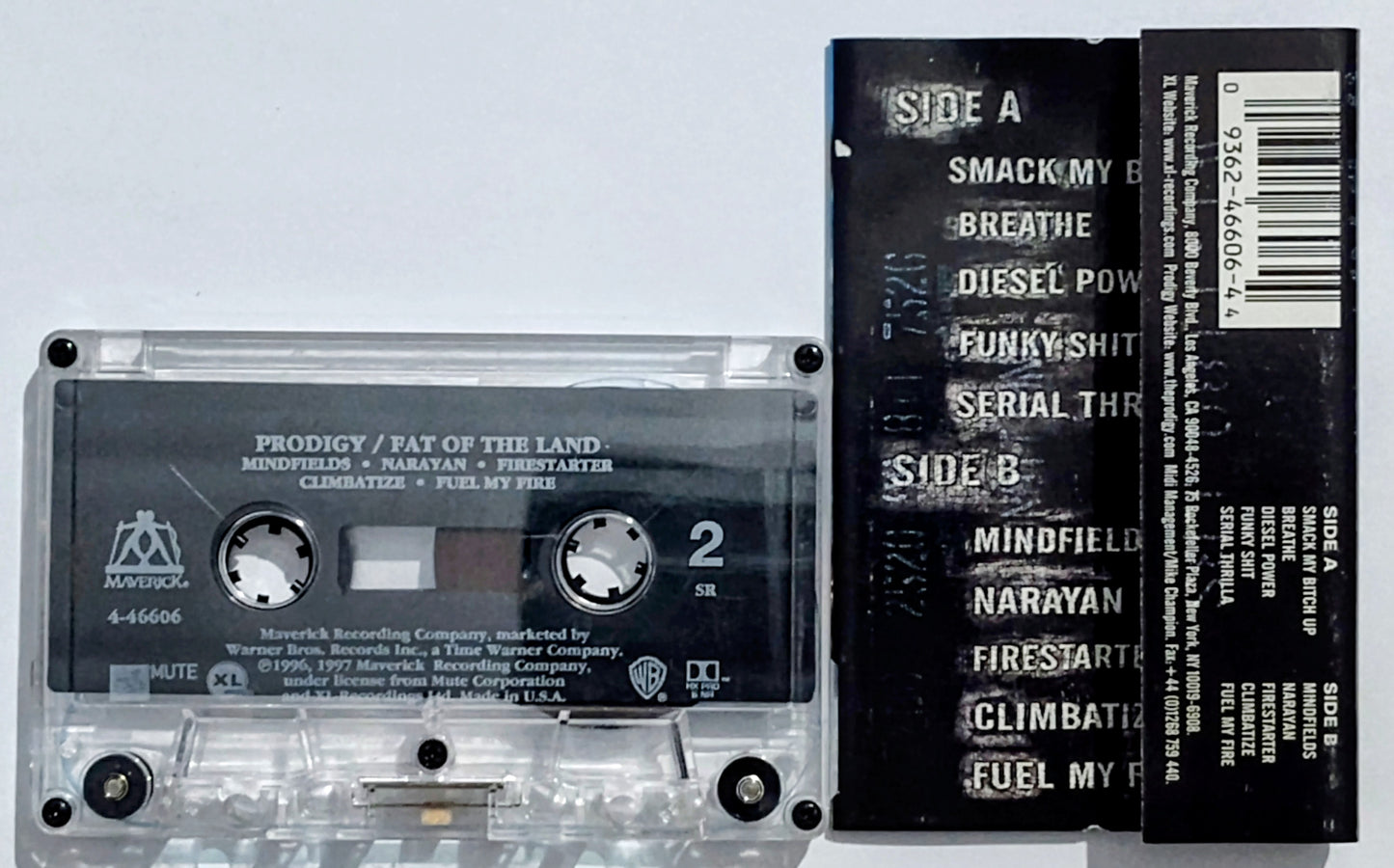 Prodigy - “Fat Of The Land” - CASSETTE TAPE VG+/VG* (*See Notes)