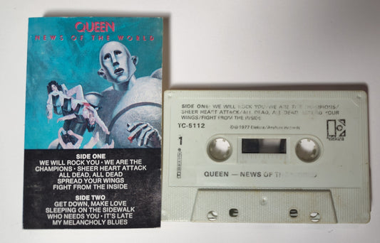 Queen - "News Of The World" - CASSETTE TAPE (DOLBY) G+/G+