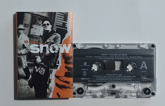 Snow - "12 Inches Of Snow" - CASSETTE TAPE (SR; DIGalog; DOLBY HX PRO) VG+/VG (Cracked shell)