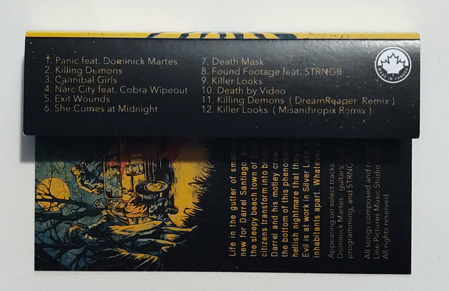 Destryur - "Panic! Curse Of The Vile" - CASSETTE TAPE (Ltd. Edition; Black Shell) NM/NM