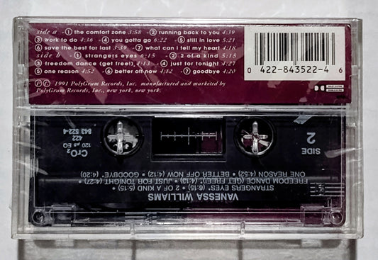 Vanessa Williams - “The Comfort Zone” - CASSETTE TAPE NM/M (Sealed with hype sticker; small cracks in cover; scratchy cellophane)