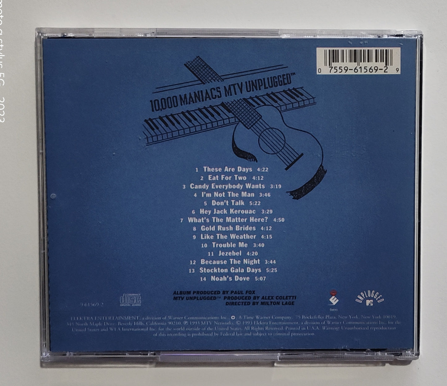 10,000 Maniacs - "MTV Unplugged" - COMPACT DISC VG+/VG+