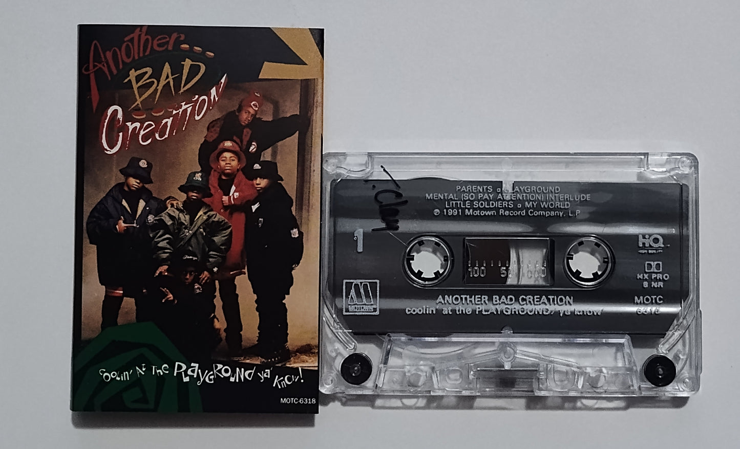 Another Bad Creation - "Coolin' At The Playground Ya Know?" - CASSETTE TAPE (DOLBY HX PRO NR B)VG+/VG