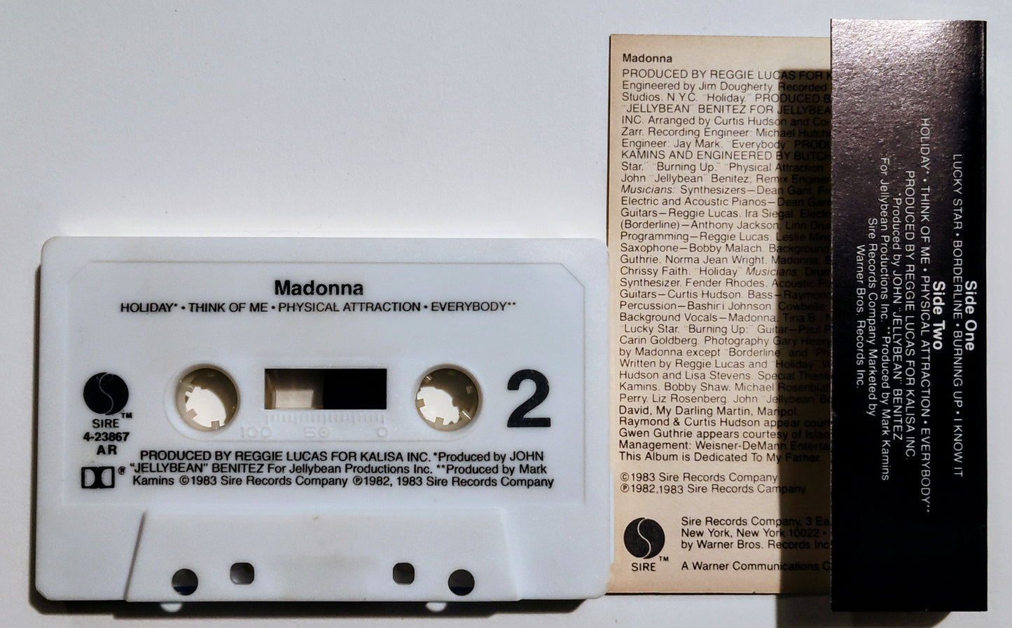 Madonna - "Madonna" - CASSETTE TAPE (SR; DOLBY) G+/G+
