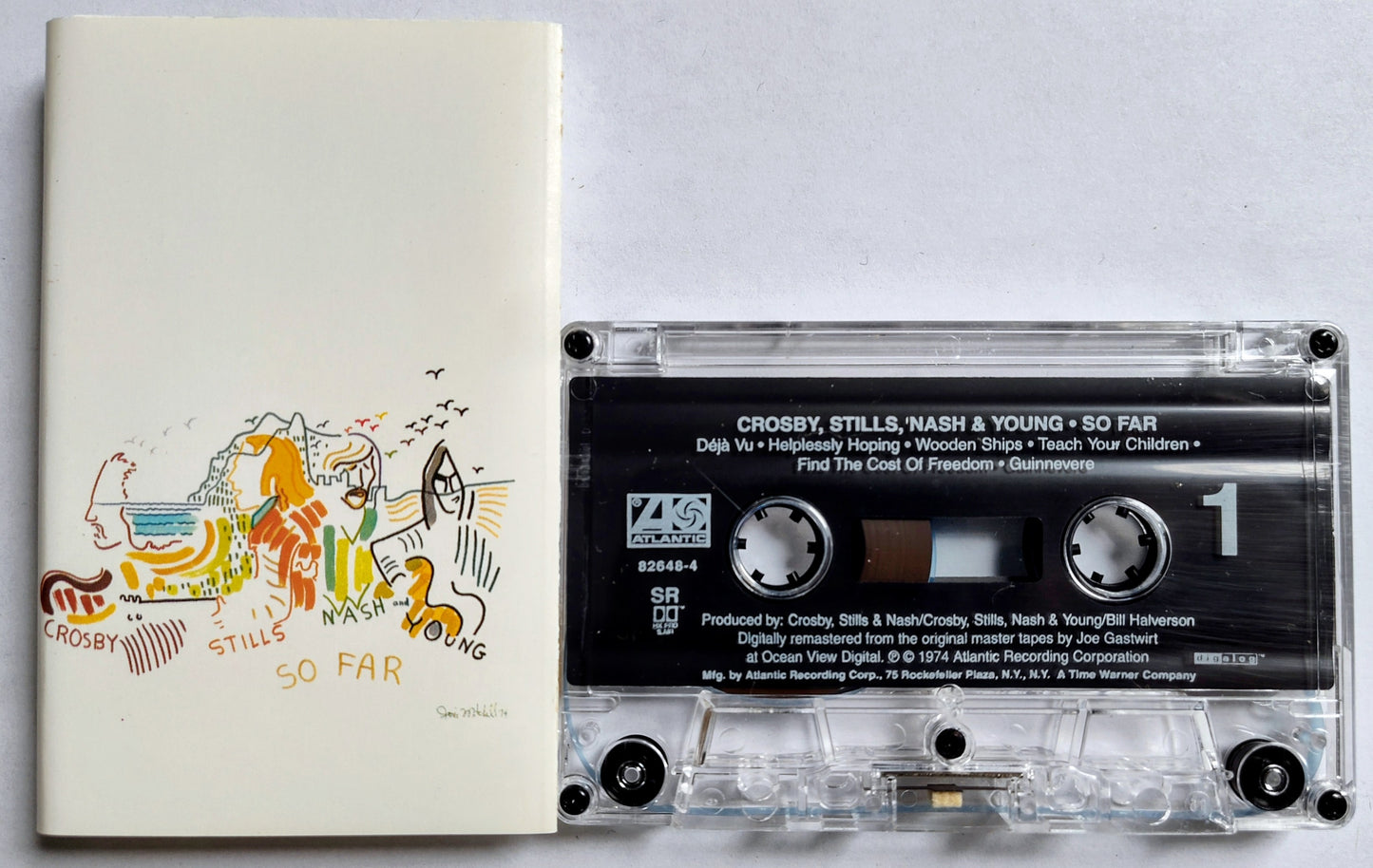 Crosby, Stills, Nash & Young - “So Far” - CASSETTE TAPE VG+/VG+