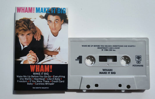 Wham! - "Make It Big" - CASSETTE TAPE VG+/VG+