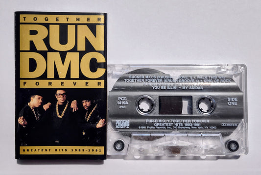 Run-D.M.C. - "Together Forever Greatest Hits 1983-1991" - CASSETTE TAPE (DOLBY B NR) VG+/VG